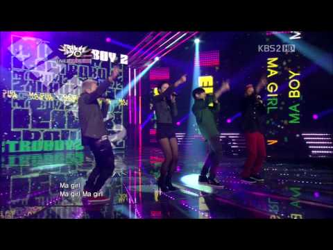 [HD1280p] 12.01.13 Electroboyz Feat. Yejin - Ma Boy2 @ KBS Music Bank