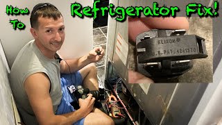 Refrigerator not cooling? Fridge compressor not working? Freezer not freezing? Here's my fix.
