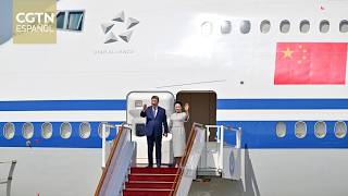 Xi Jinping llega a Biskek para asistir a Cumbre de OCS y realizar una visita de Estado a Kirguistán
