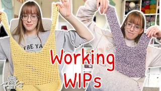 Finishing This Months WIPs | PassioKnit Vlog