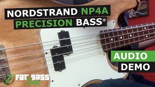 Video thumbnail for Nordstrand Audio NP4A Precision Bass Pickup Demo by Fat Bass Tone
