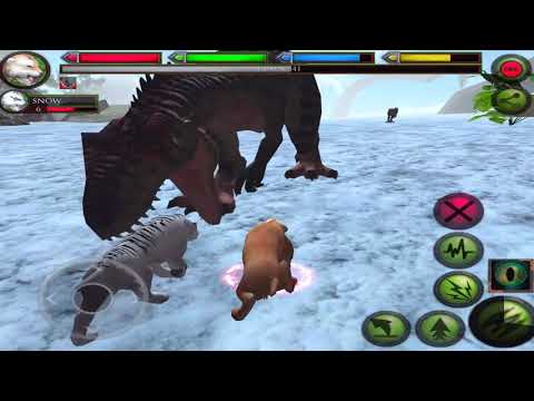 Sabertooth Tiger VS Dinosaurs, T-Rex, Mammoth, Ultimate Dinosaur Simulator
