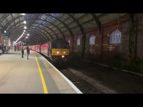 WCRC Class 47826 + Class 47815 with an ECS departs Darlington on Saltburn to Carnforth Steamtown