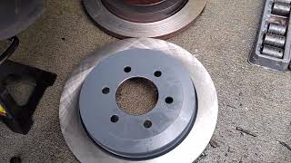 FORD EXPEDITION 2008 REAR BRAKE PADS AND ROTORS REPLACEMENT