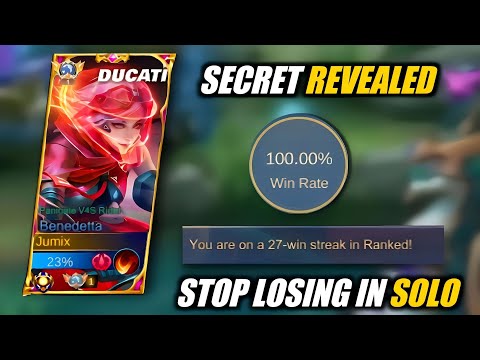 THIS IS HOW I ACHIEVED 100% WIN RATE IN RANK GAME AS A SOLO BENEFETTA PLAYER | TOP GLOBAL BENEDETTA