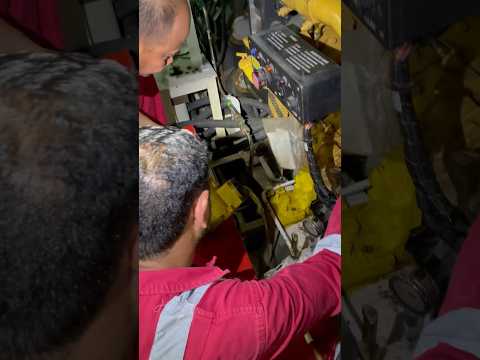 Sea water pump replacement #drill #engineering #jackup #cargoship #cargo #моряк