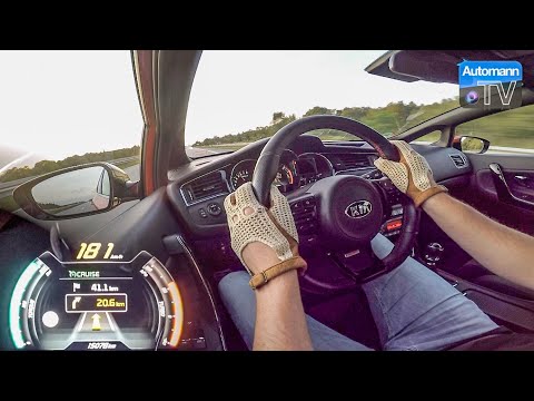 2017 KIA cee'd GT (204hp) - 0-200 km/h acceleration (60FPS)