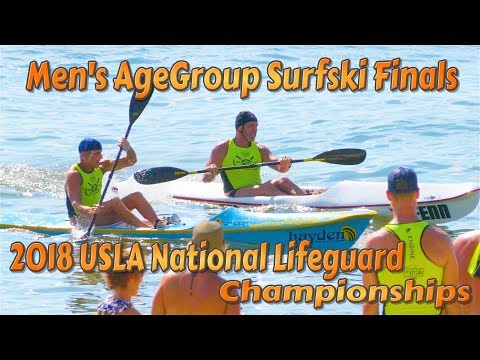 2018 USLA National Lifeguard Championships / Men's Agegroup Surfski Finals