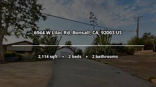 6944 West Lilac, Bonsall, CA  92003