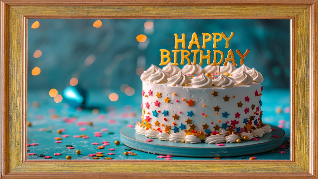 Happy Birthday Background | 4K Wall Art TV Display | 10 Hours of Screensaver Flavor