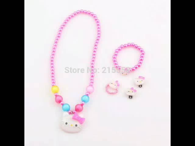 Vídeo relacionado con Genérico Joyas de pequeñas s, joyas de para niñas | 7x Pendientes de pulsera de princesa de conjunto,Accesorios de cosplay, decoraciones de fiesta de vestir para niños