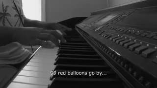 99 Red Balloons- Sleeping At Last Version w/Lyrics (Piano Cover by Jen Msumba)