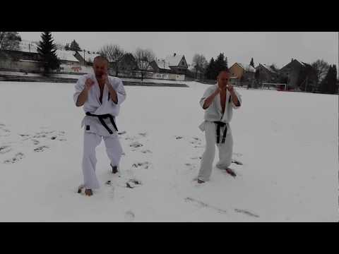 Kyokushin - Gohon geri on the snow / Gohon geri a hóban