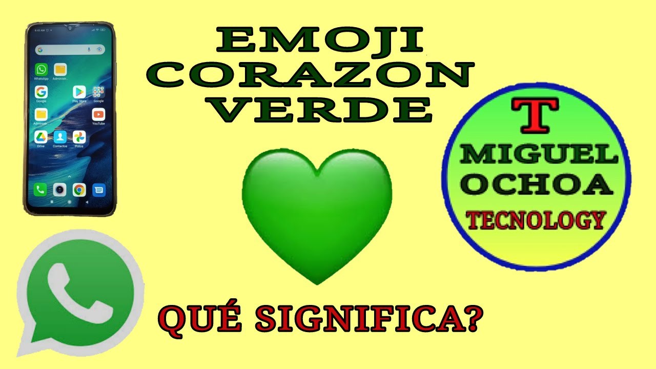 Emoji corazón verde 💚. Significado