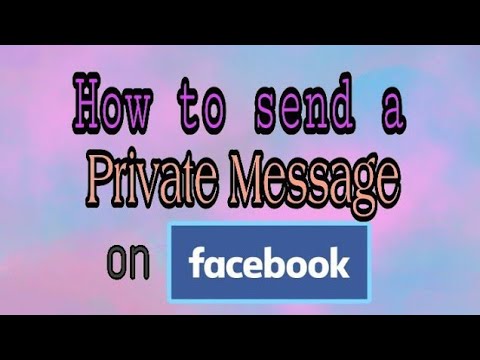 How to send Private Message on Facebook
