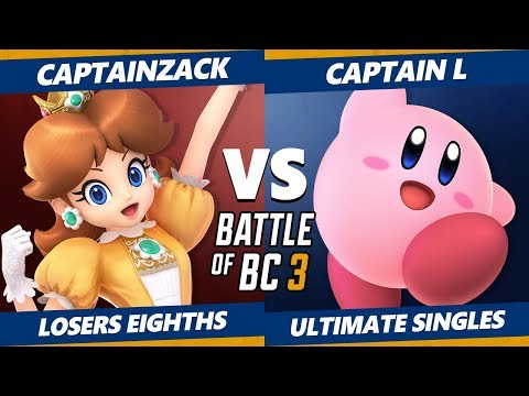 Ultimate Tournament - CaptainZack (Daisy) Vs Captain L (Pikachu, Kirby, Pichu) BoBC3 SSBU L. Eighths