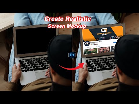 How To Create Realistic Screen Mockup In Photoshop | Photoshop Shorts Video