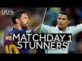MESSI, RONALDO: Classic #UCL Matchday 1 GOALS!