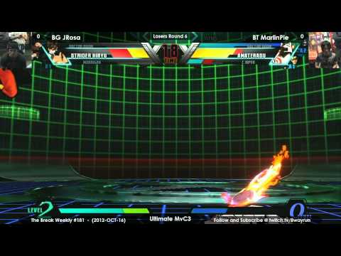 The Break #181   UMvC3 L6   BG JRosa VS BT MarlinPie