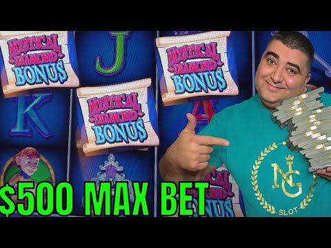 $500 Max Bet Bonus On DIAMOND QUEEN Slot - MASSIVE HANDPAY JACKPOT