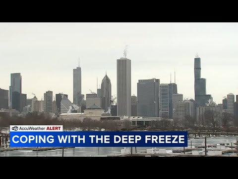 Chicago-area residents coping with the deep freeze