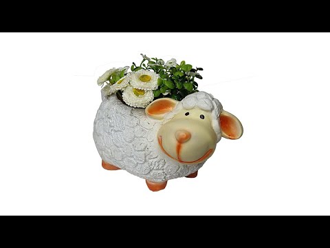 Animal sheep shape succulent designer pot in resin for home ...