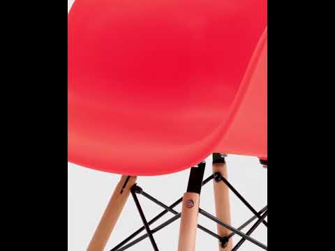 Стул eames W "Дэнвер" (Пластик Черный/Дерево)/SG/DAW
