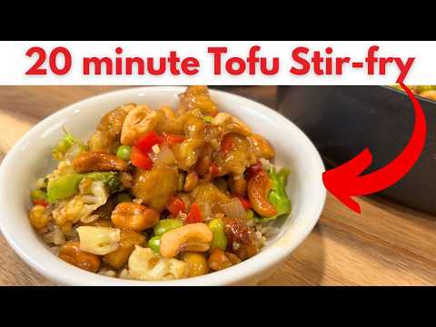 20-Minute Tofu Stir Fry with Cashews (Better Than Takeout!) | Vegetarian Dinner Recipes
