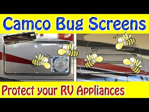 Camco Flying Insect Screen Installation on RV Refrigerator and Furnace