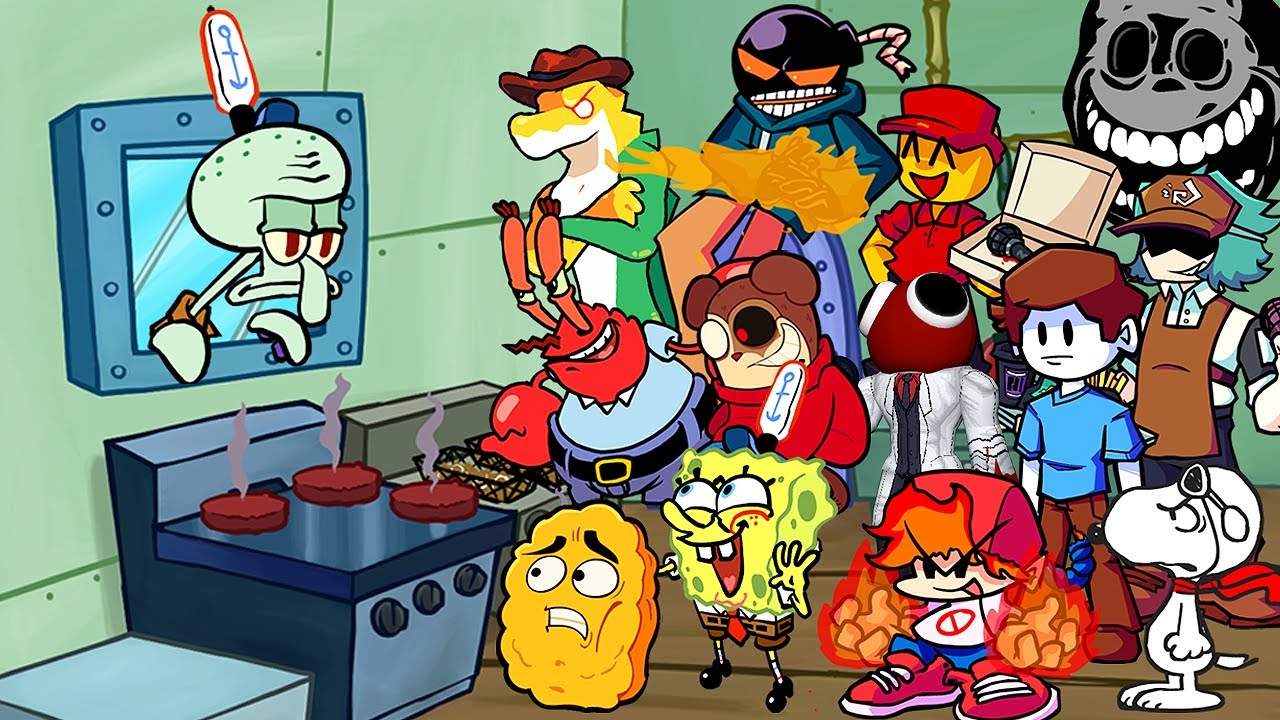 Krusty Karoling But Everyone Sings It 🎤 (FNF Different Characters Sings Krusty Karoling)