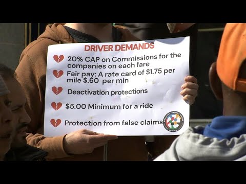 California rideshare drivers rally ahead of mediation for ...