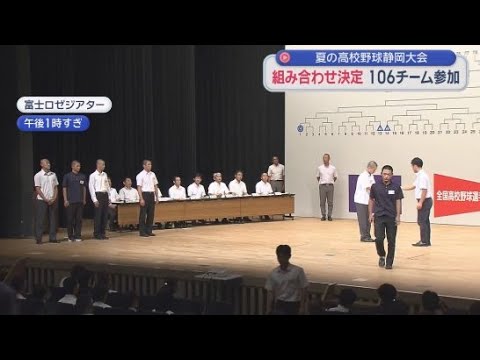 YouTube Video 第１シードの知徳は遠江総合と富岳館の勝者と　夏の甲子園をかけた全国高校野球選手権静岡大会の組み合わせが決まる