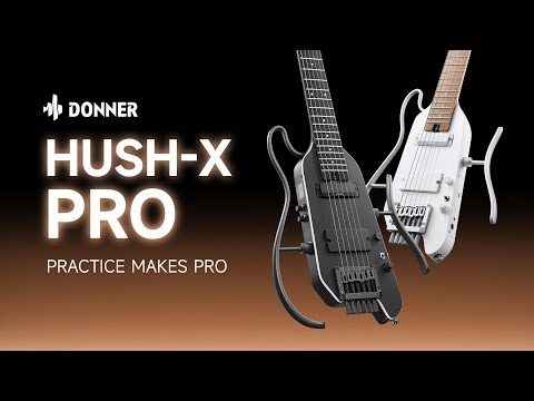 Donner Hush X PRO Headless Ultra Light rechargeable electronic Guitar with effects system White image 13