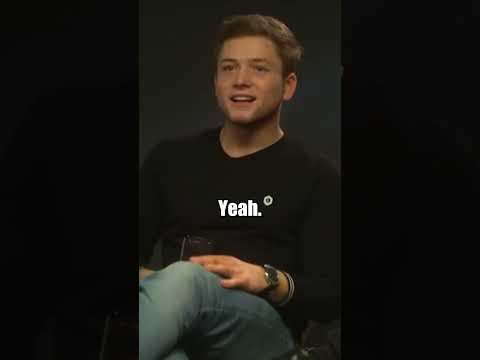 Taron Egerton asked for her number mid-interview 🤯🥰
