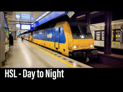 Train Cab Ride NL / HSL - From Day to Night / Breda - Amsterdam / TRAXX IC 955 / September 2021