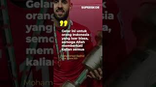 Eks Pemain Persib Mohammed Rashid Persembahkan Trofi Yasser Arafat Cup 2023 Untuk Indonesia