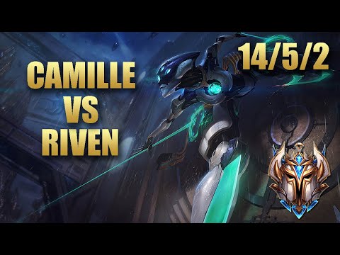 SKT T1 Khan Camille Top  Vs Riven - KR Challenger Match Summary Patch 9.20