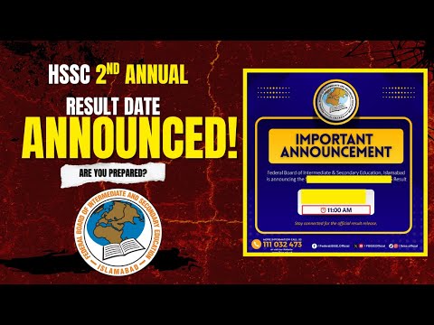 FBISE HSSC 2nd Annual Result 2025 Announced | Class 11th & 12th Result Date | Check Now