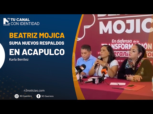 Beatriz Mojica suma nuevos respaldos en Acapulco