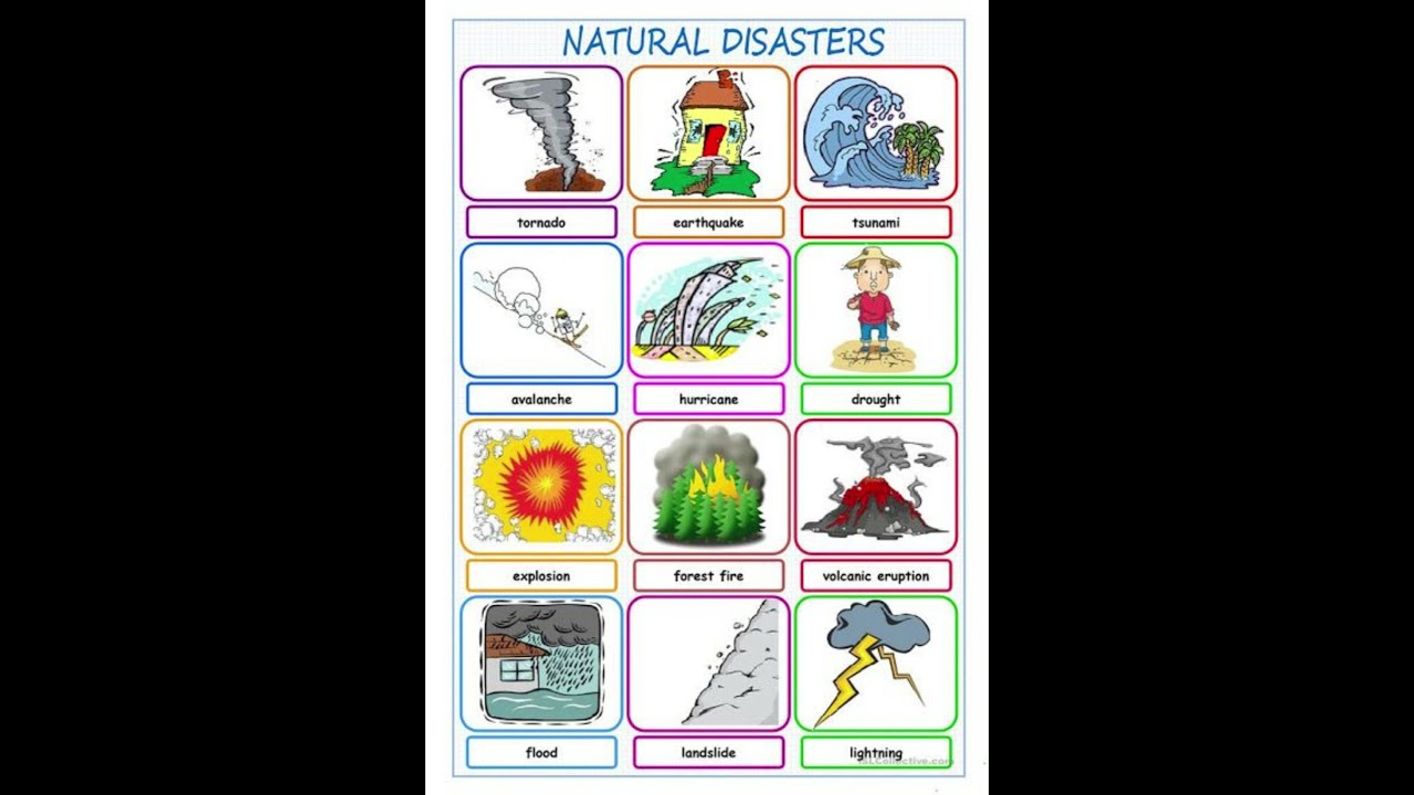 Some Natural Disasters||  Name of disasters and image