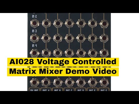 AI Synthesis AI028 DiY Voltage Controlled Matrix Mixer - Black image 2