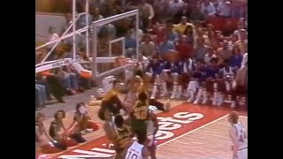 Marvin Webster Gets Called for a Rim Hanging Technical Foul in 1978