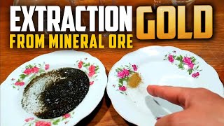 Extraction gold from mineral ore, in a different way [by esfandiar - gold stone channel]