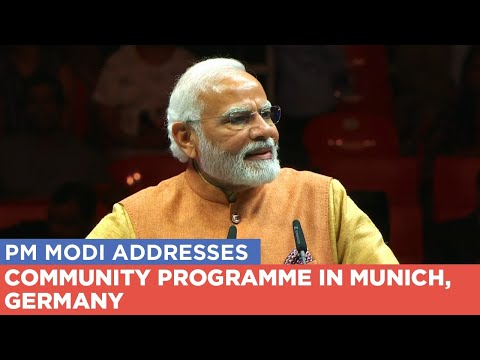 PM Modi addresses community programme in Munich, Germany