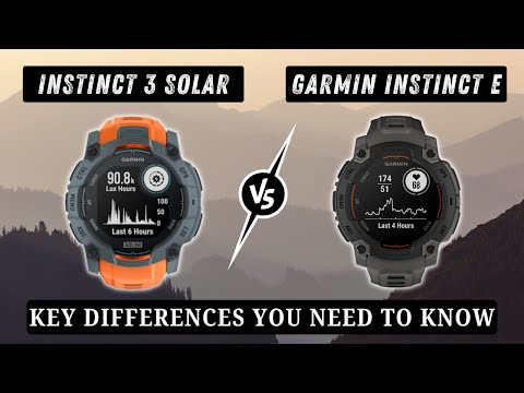 Garmin Instinct 3 Solar vs Garmin Instinct E
