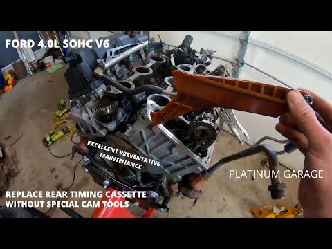 Sostituzione della cassetta di distribuzione posteriore Ford 4.0L SOHC V6 (SENZA ATTREZZI SPECIAL...