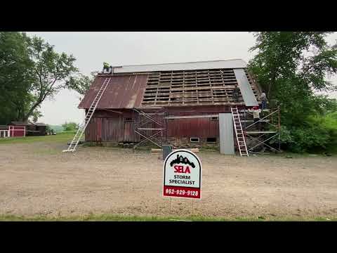 Sela Gutter Connection - Barn Roof Replacement in Becker, MN
