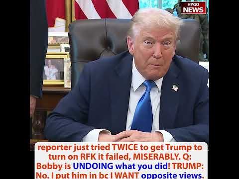 Trump on NPR & Antifa, Bobby Kennedy UNDOING what you did!; House Dems voted against condemning