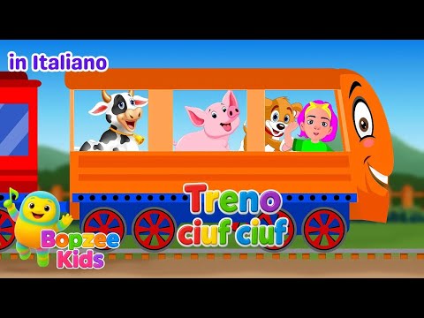 Il Treno Ciuf Ciuf degli Animali 🚂🐮🐑🐶| Canzone Divertente per Bambini – Bopzee Kids