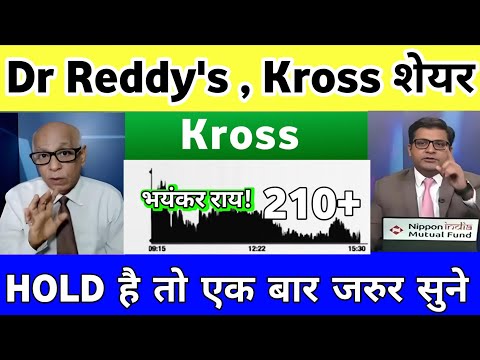 Kross share latest news | Kross share analysis | Dr Reddy's share news | Dr Reddy's share Lab Share